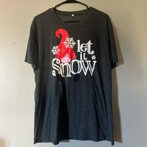 “Let It Snow” Gnome-Themed Shirt (Previously Owned)
